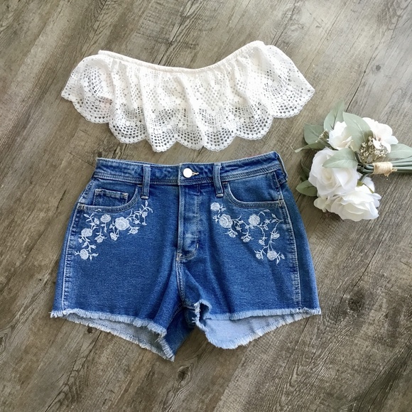 💲 DROP! NWT Hollister High-Rise Boyfriend Shorts - Picture 2 of 3